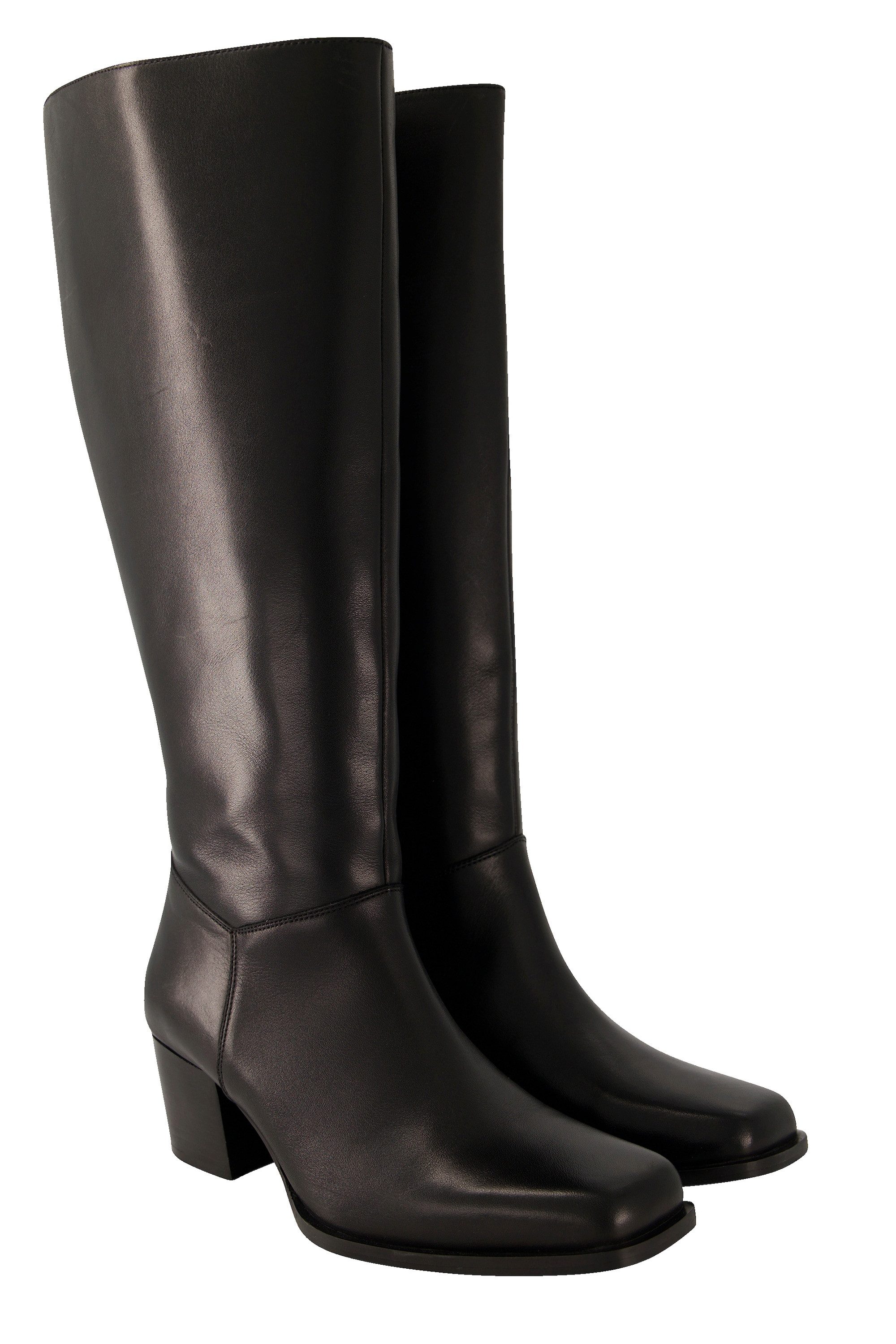 Ulla Popken Lederstiefel XXXL-Schaft Elastikeinsatz Weite günstig online kaufen