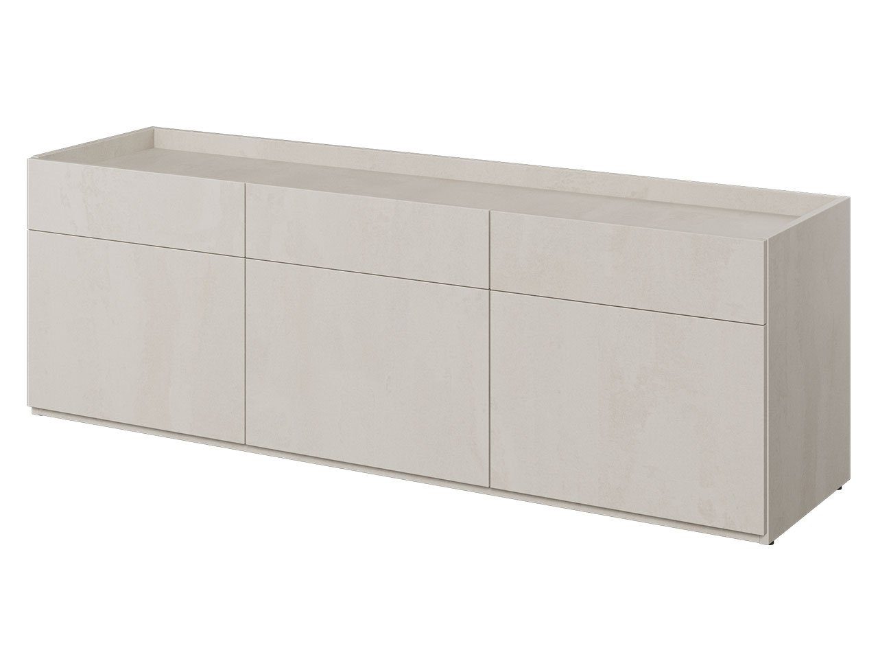 MIRJAN24 Kommode Teen Flex 3D TF-08 (3-Drehtüren), Ohne Griffe, 150x42x52 cm