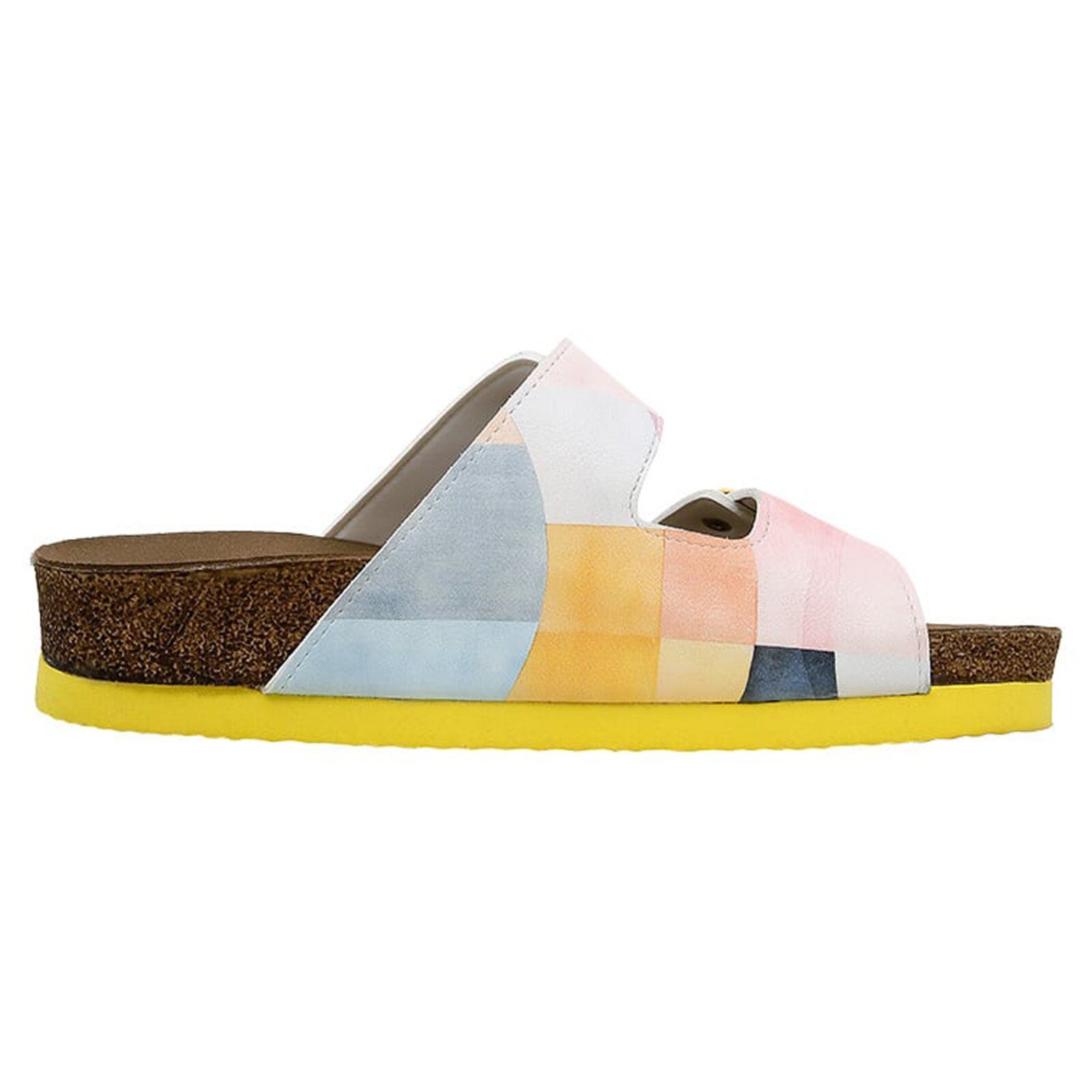 DOGO Stella Pantolette Geometric Shapes Damen Sandalen Pantolette Handgefertigt