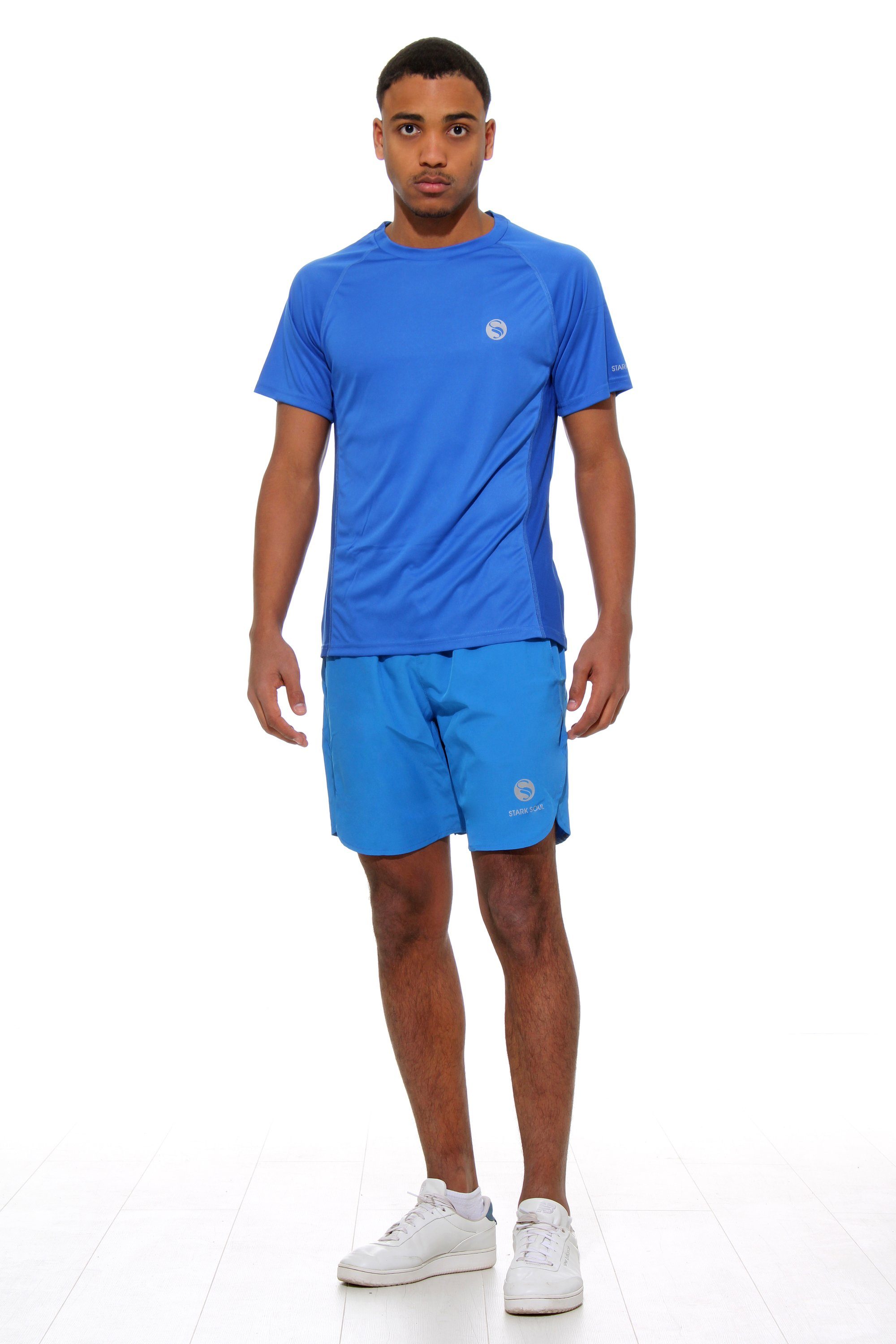 Funktionshose Dry - Schnelltrocknend Soul® aus kurze Stark Sporthose Quick Material Blau