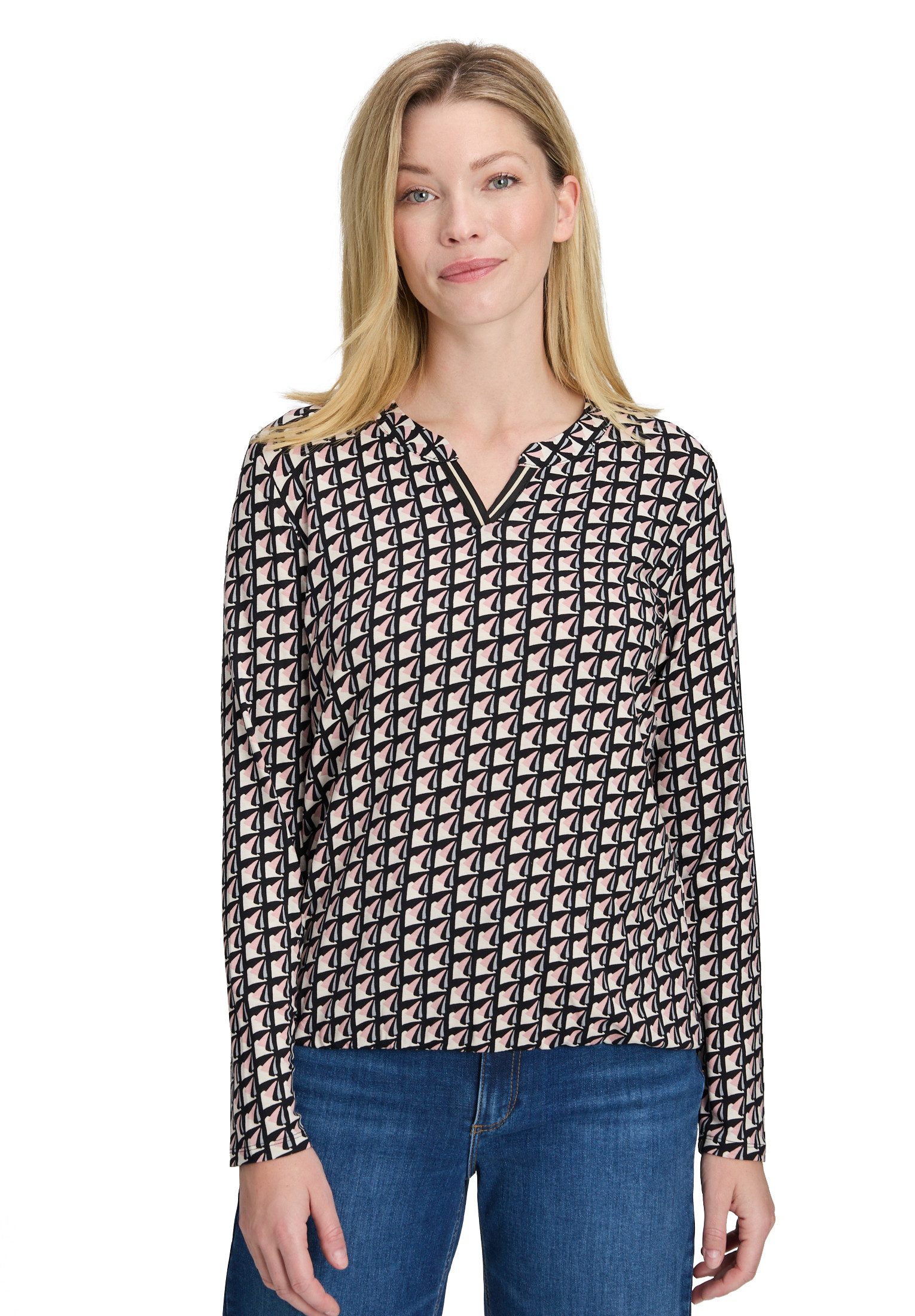 Betty Barclay Kurzarmshirt Damen Blusenshirt mit Print (1-tlg) günstig online kaufen