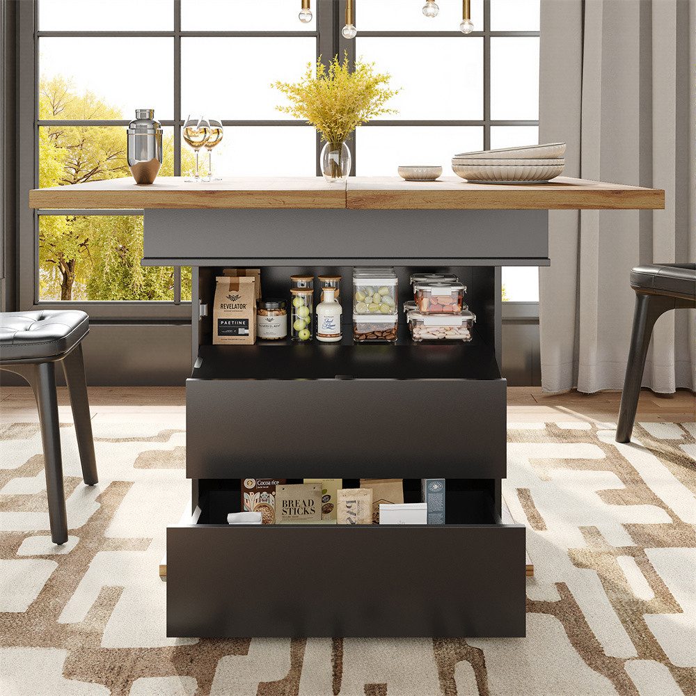 OKWISH Esstisch Multifunktionaler Ausziehtisch (Ausziehbarer Teleskoptisch günstig online kaufen