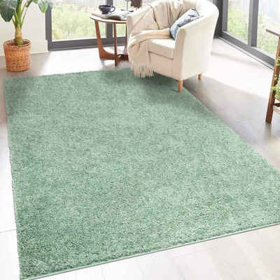 Hochflor-Teppich City Shaggy, Carpet City, rechteckig, Höhe: 30 mm, Robuster Langflor Teppich uni, besonders flauschig weich