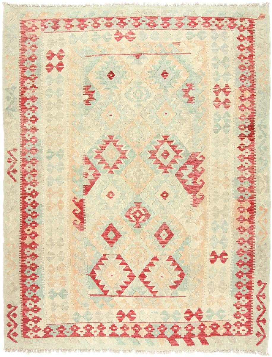 Kelim mm Orientteppich, 192x245 Handgewebter rechteckig, Moderner Nain Afghan 3 Höhe: Heritage Orientteppich Trading,