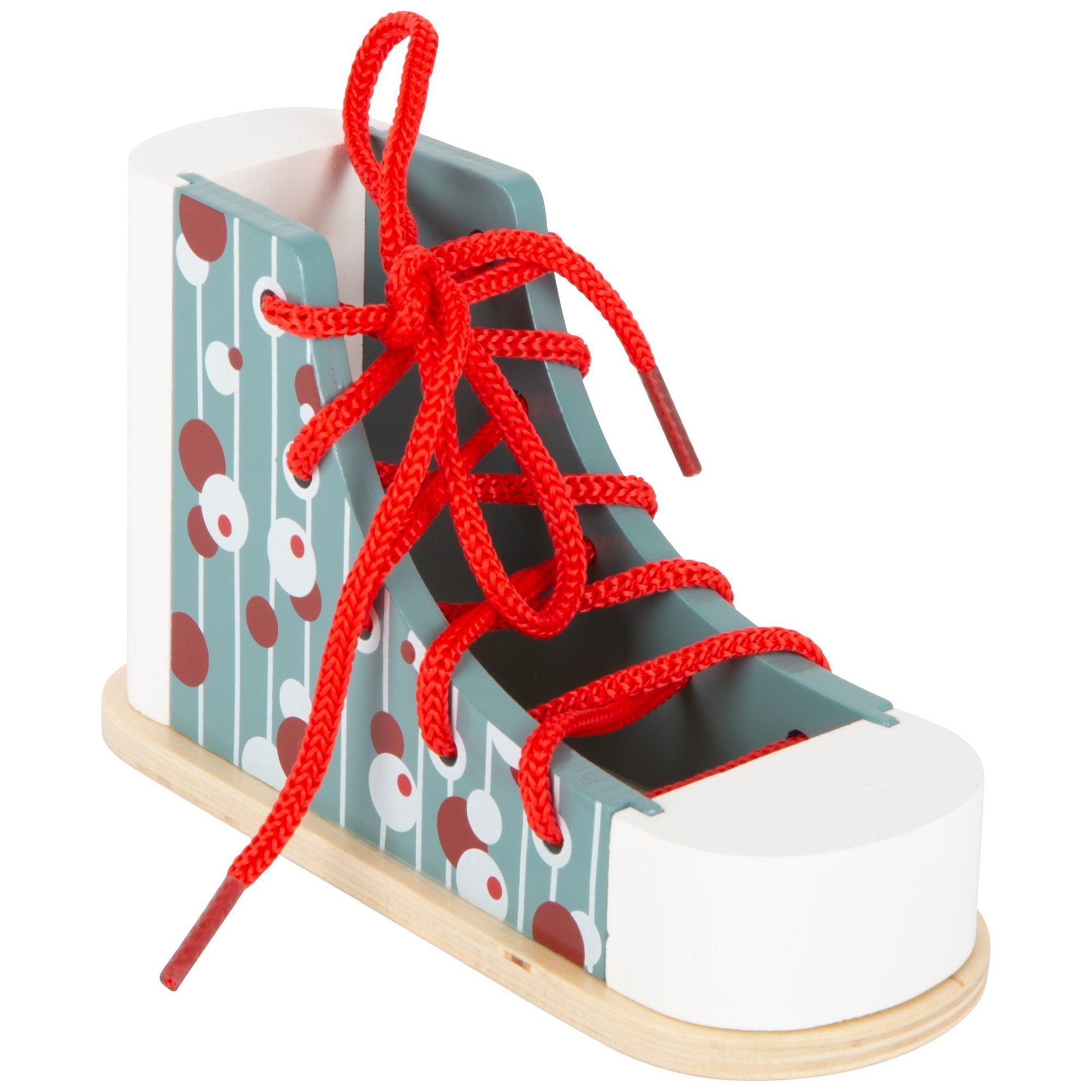 Lernspielzeug small foot Fädelschuh