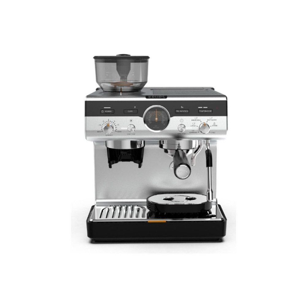 Krups Siebträgermaschine XP804T, Siebträger Kaffeemaschine