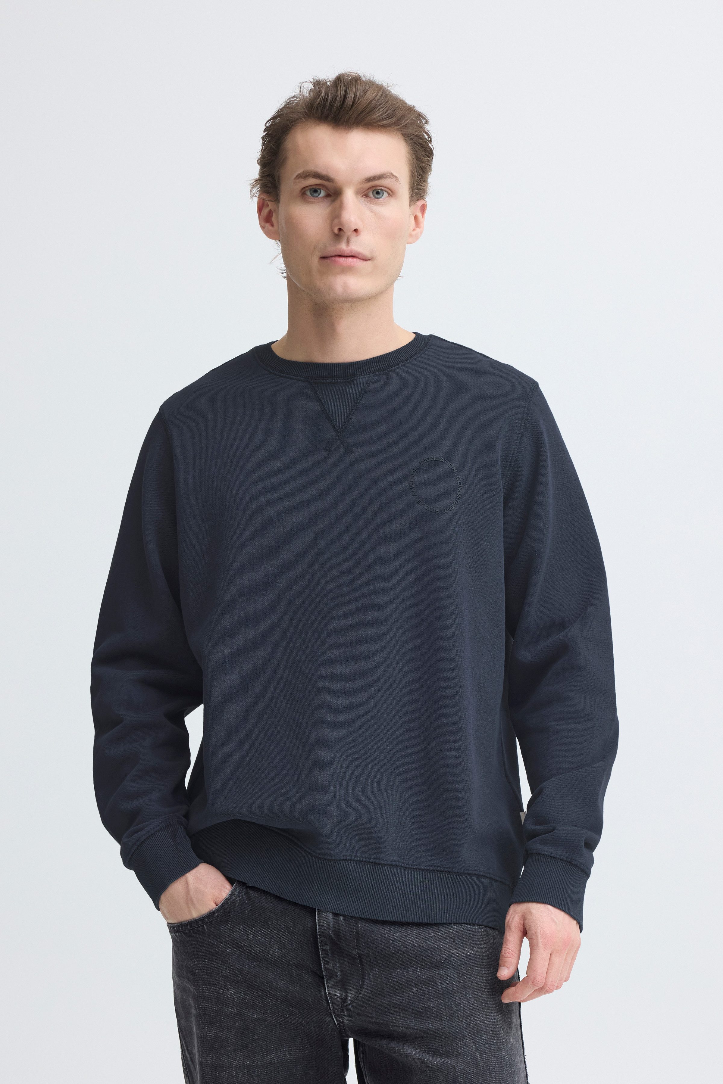 Blend Sweatshirt BHFACTOR CREW SWEATSHIRT aus Baumwolle und Sweatware, Regular Fit, mit Rundhalsausschnitt