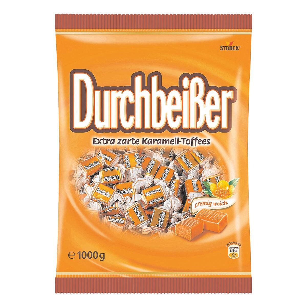 STORCK Süßigkeit Durchbeißer, Karamellbonbons, 1 kg