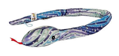 soma Kuscheltier Plüschtier Plüschschlange XXL 100cm blau lila Sterne Plüsch-Schlange (1-St), Super weicher Plüsch Stofftier Kuscheltier für Kinder zum spielen
