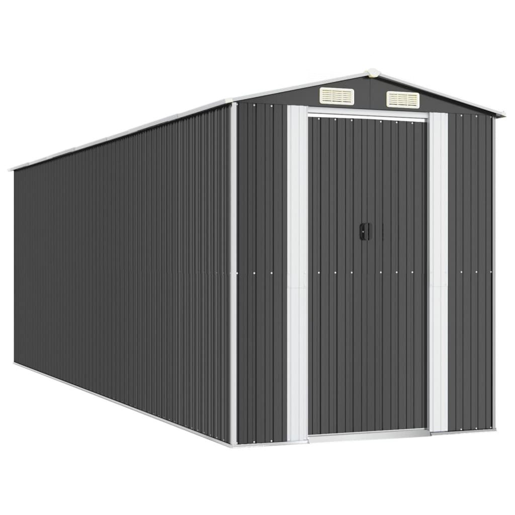vidaXL Garten-Geräteschrank Anthrazit - 192 x 606 x 223 cm Geräteschuppen Anthrazit 192x606x223 cm