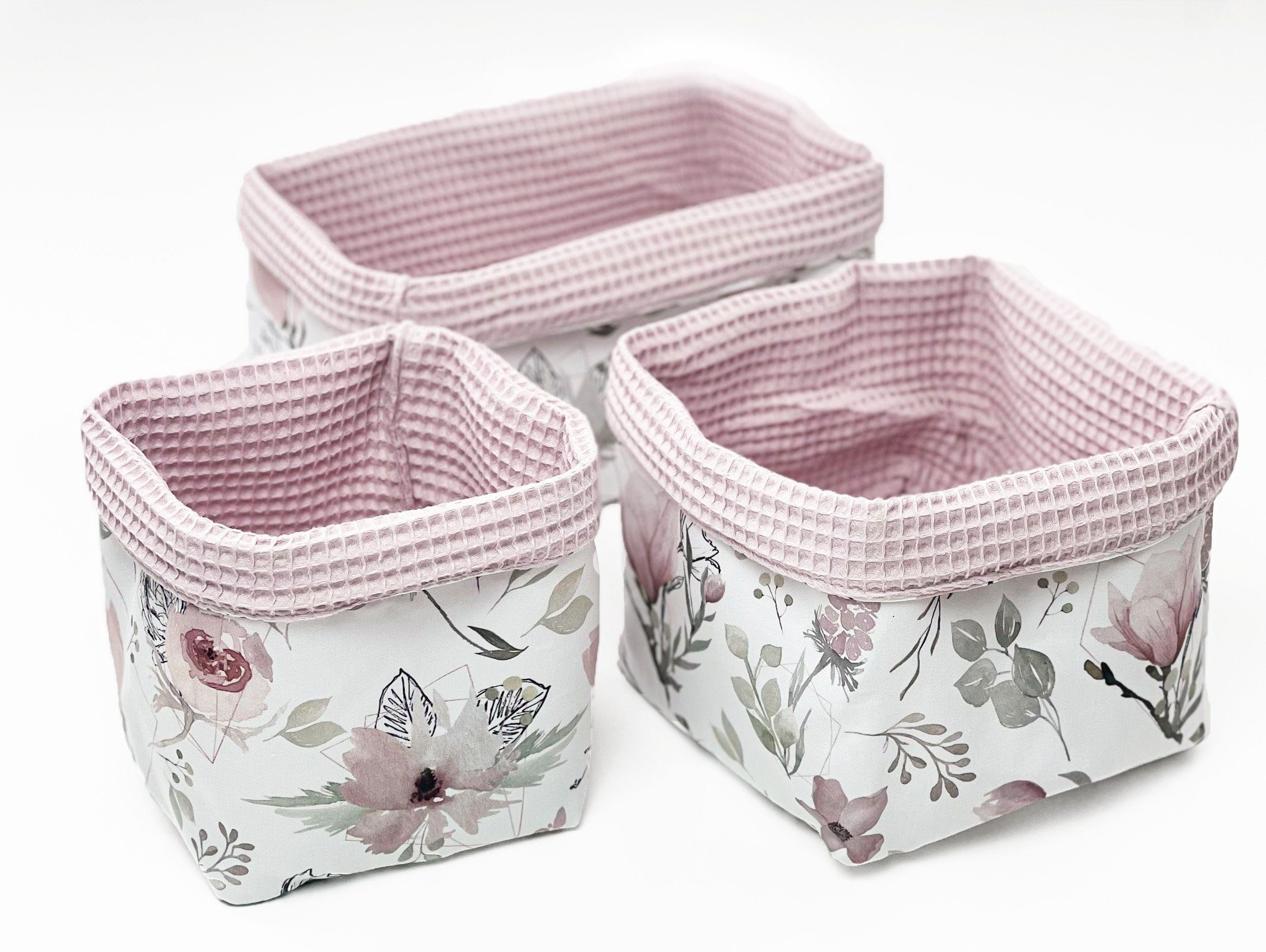 Aufbewahrungskorb Aufbewahrungskorb Wickeltisch Baby, Körbchen Set 3, Organizer Utensilo