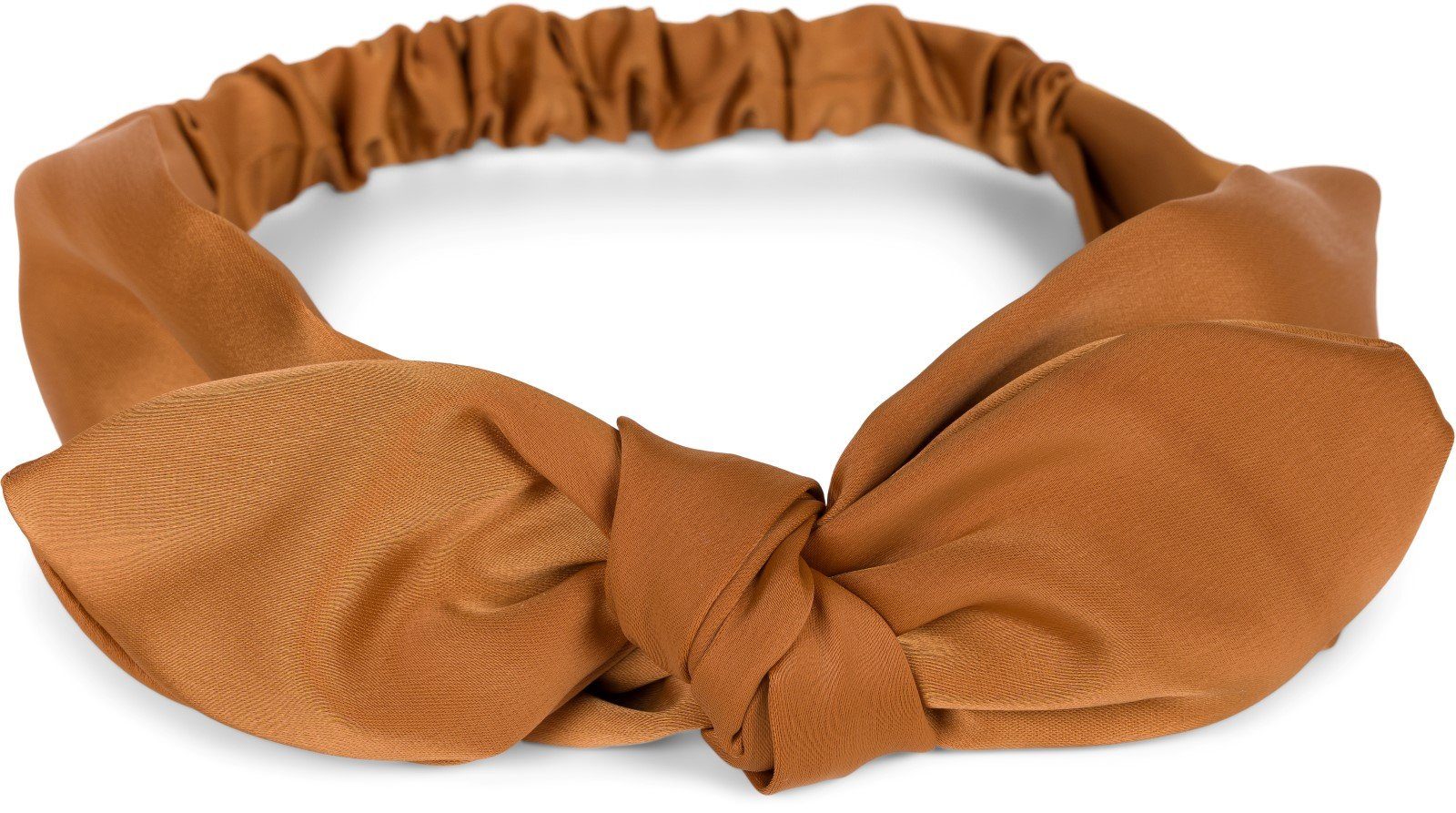 styleBREAKER Haarband, 1-tlg., Einfarbiges Haarband mit Schleife Cognac