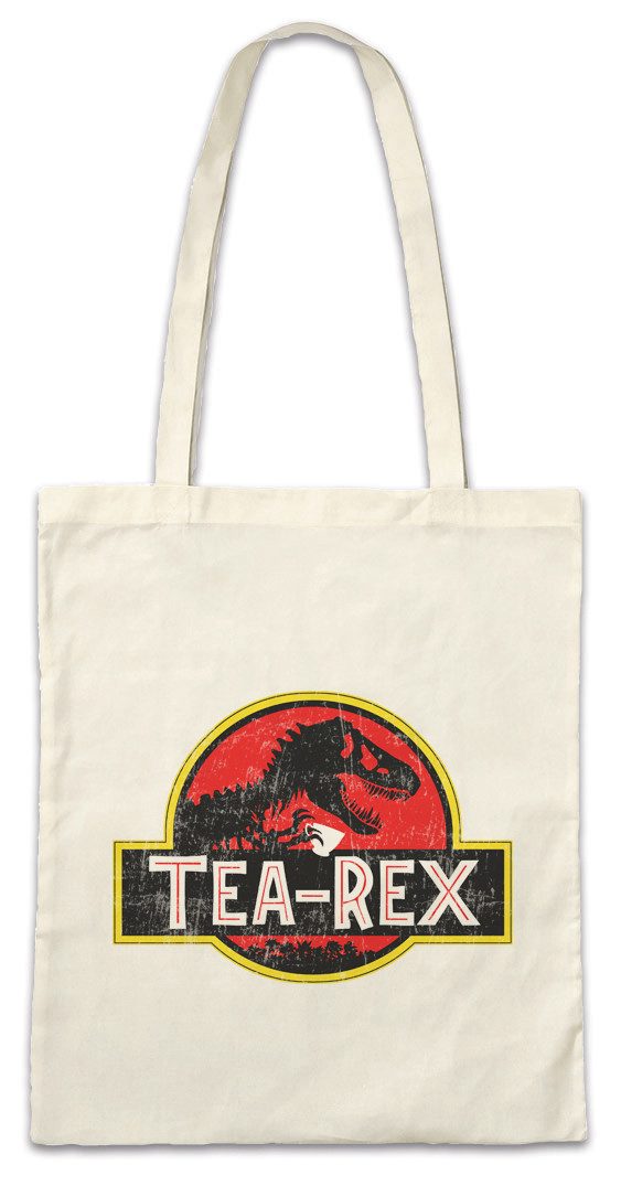Beuteltasche Tea-Rex I Stofftasche Tyrannosaurus Tea Tee Rex T-Rex Dinosaurier Time