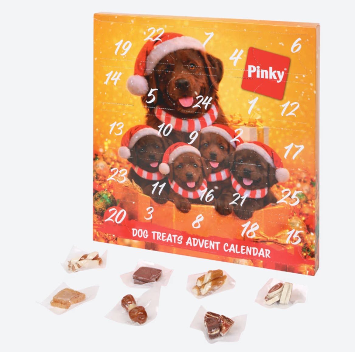 Pinky Hunde-Adventskalender Adventskalender Hunde Pinky 2026 (24-tlg)