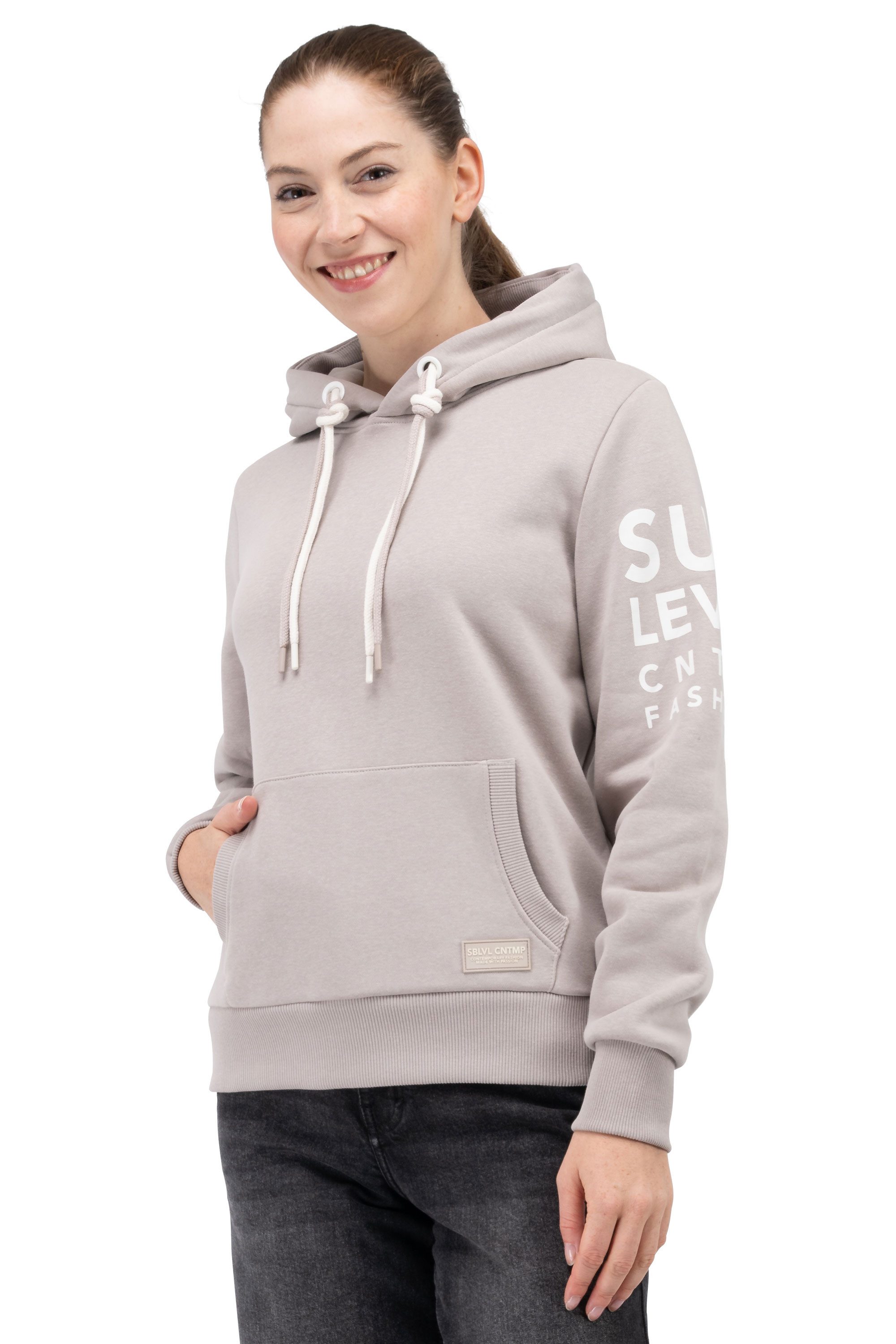 SUBLEVEL Kapuzenpullover Hoodie Damen Kapuzenpullover Kapuzensweater Sweats günstig online kaufen
