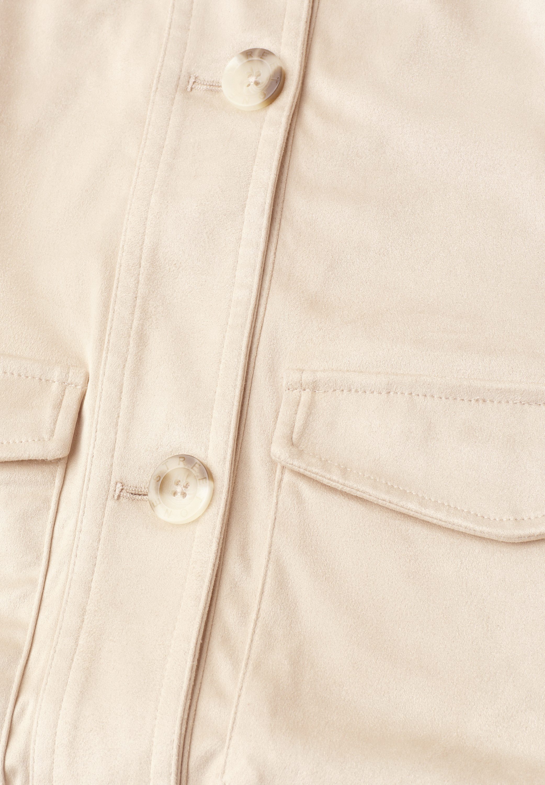 STREET ONE Blouson aus Velours mit Knopfleiste