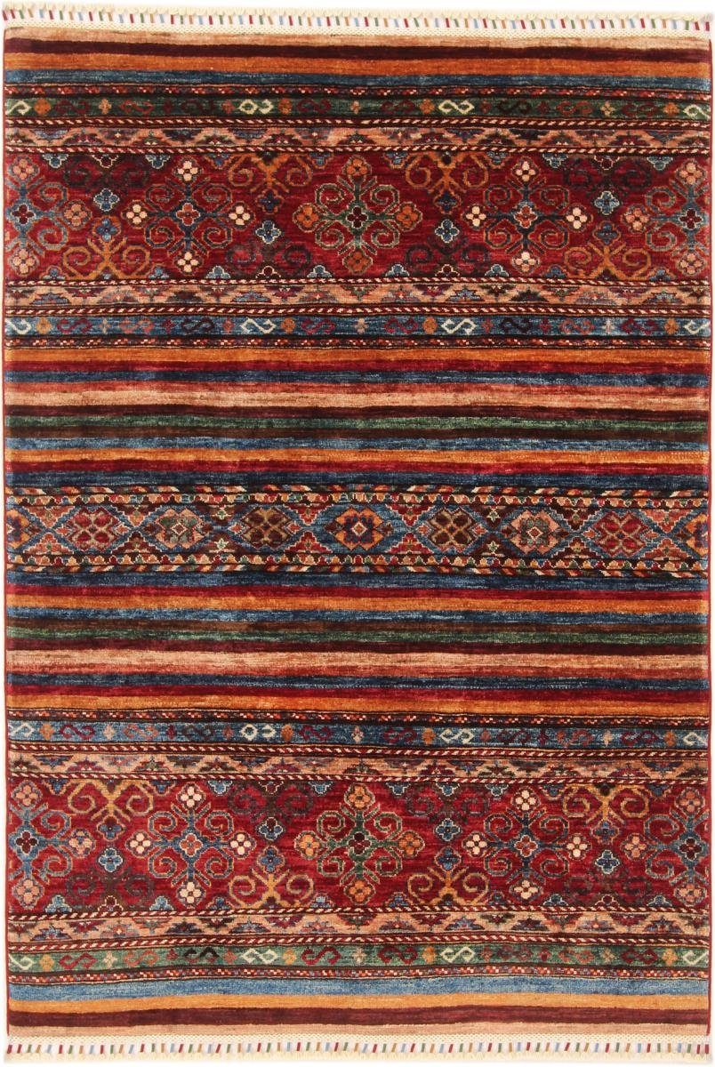 Orientteppich Arijana Shaal 126x180 Handgeknüpfter Orientteppich, Nain Trading, rechteckig, Höhe: 5 mm