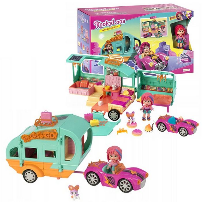 Magic Box Toys Spielwelt PKLSP112IN20 Set KookyLoos Mia's Kooky Caravan Wohnwagen