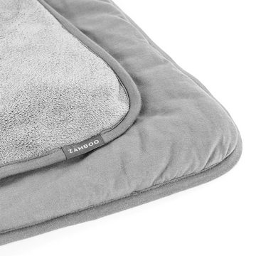 Zamboo Fußsack Grau, Baby Winter Einschlagdecke mit Füßen Decke für Babyschale / Autositze