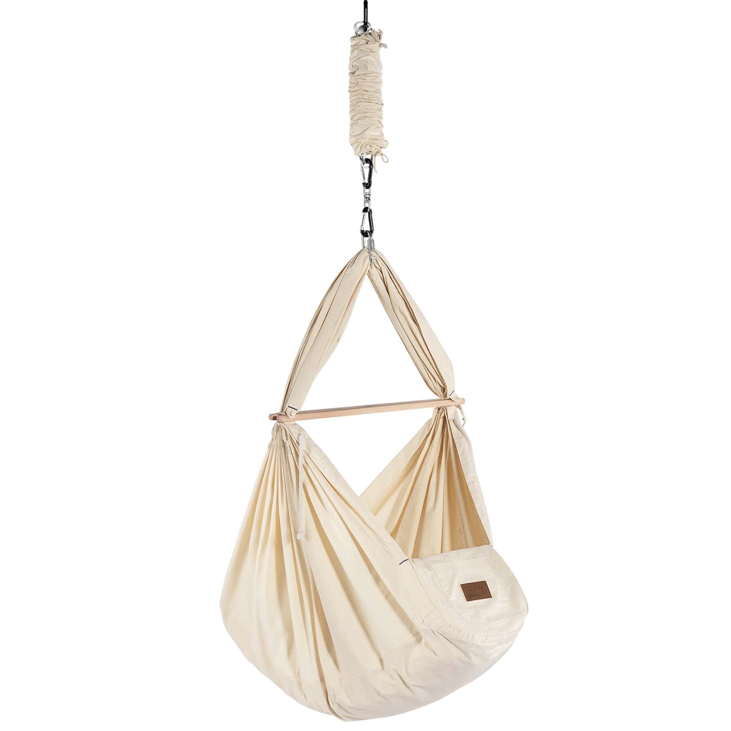 Stubenbett Federwiege Bio mit Tipi Anthrazit
