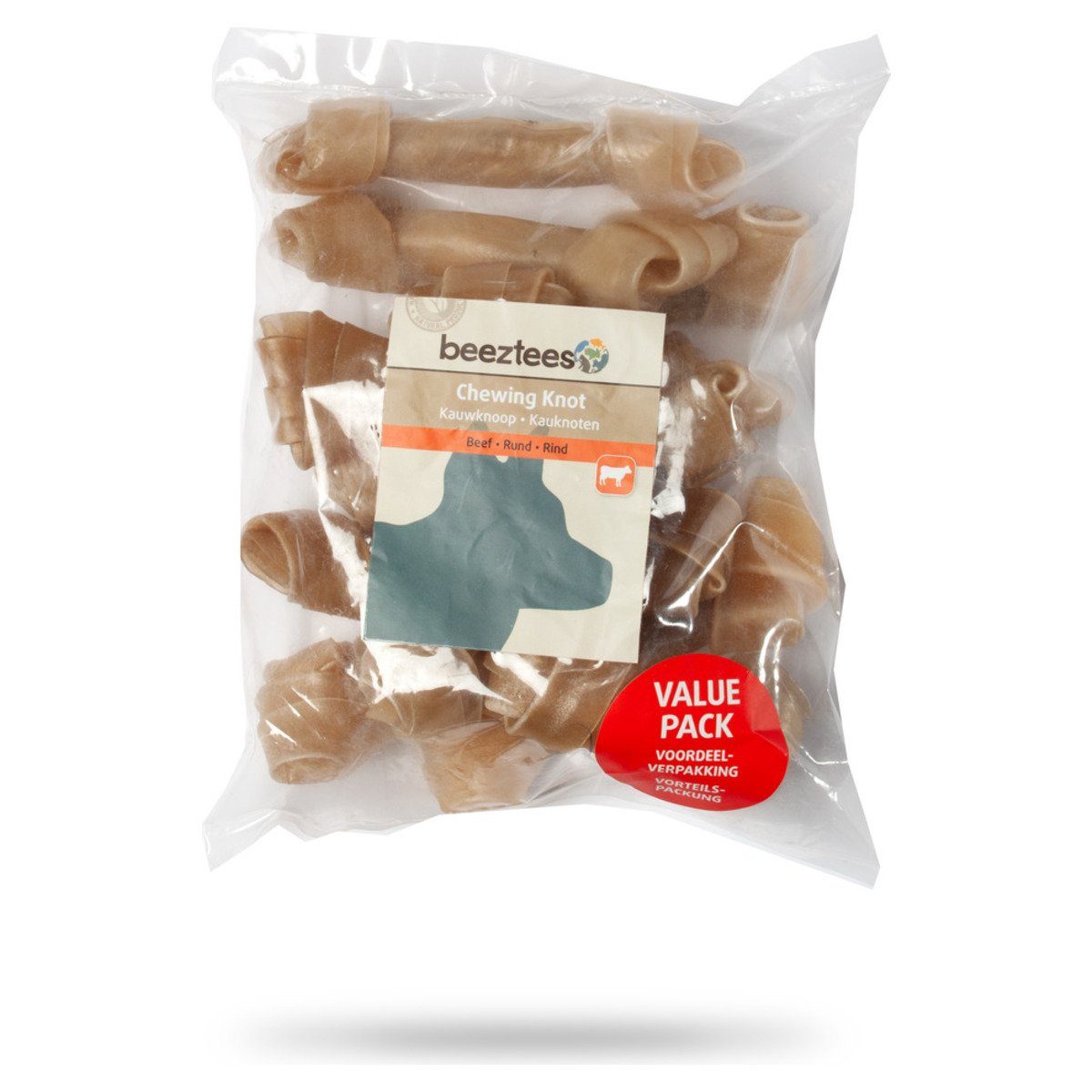 Beeztees Kauspielzeug Kauknoten Rinderhaut günstig online kaufen