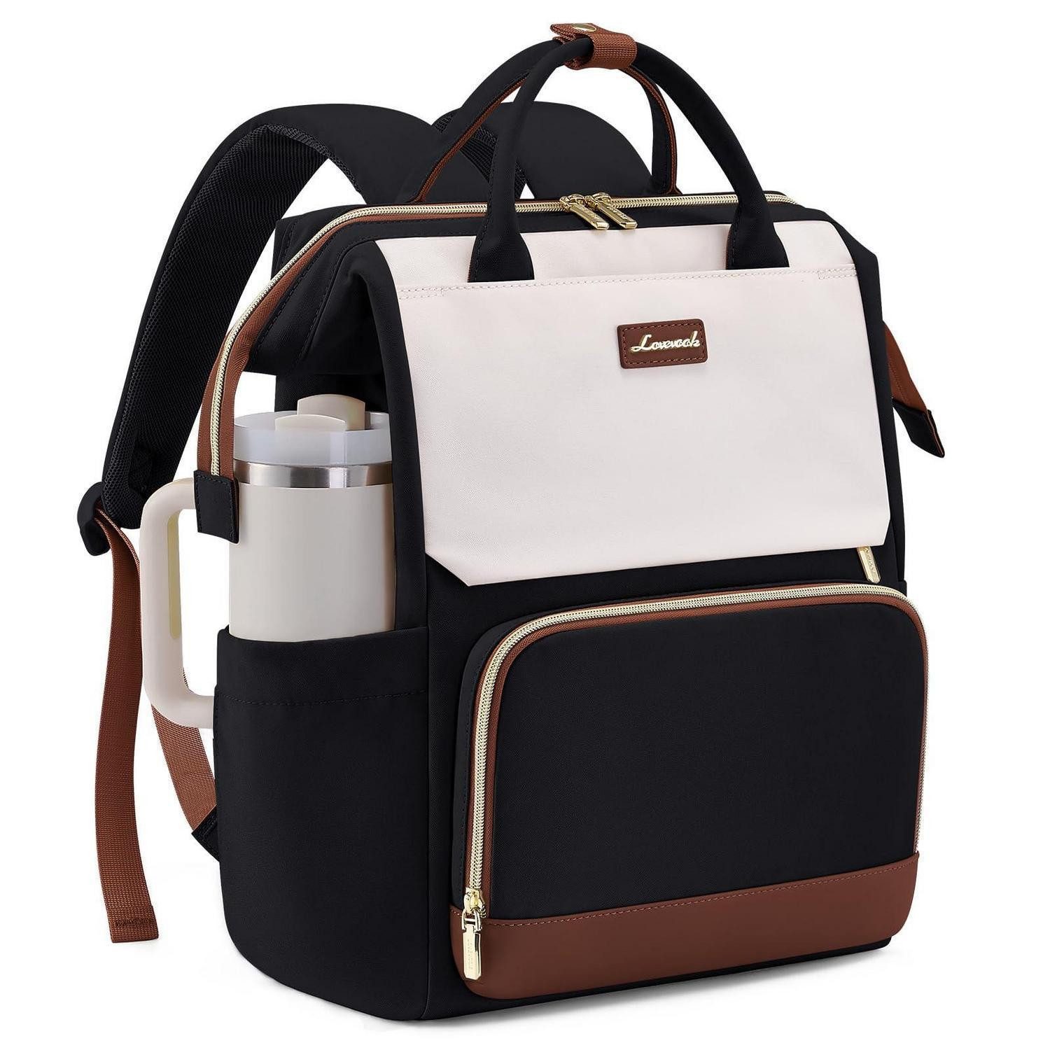 LuxusKollektion Laptoprucksack Damen Rucksack 15.6 Zoll Laptop Tasche Wasser-