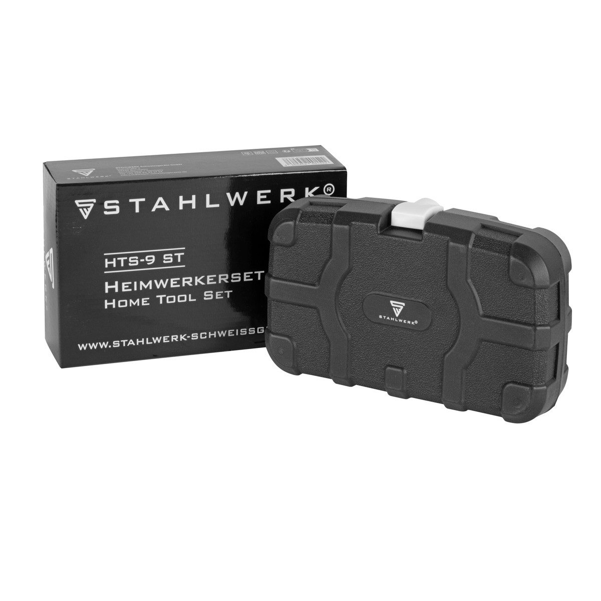 STAHLWERK Werkzeugset Heimwerker Set HTS-9 ST Werkzeugkoffer / Tool Box, (8-tlg), Werkzeugkasten mit 8-teiligem Werkzeug Set aus Schraubendrehern