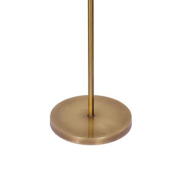 Licht-Erlebnisse Stehlampe NICOLE, ohne Leuchtmittel, in Bronze hell Braun E27 160,5 cm Messing massiv Modern Wohnzimmer
