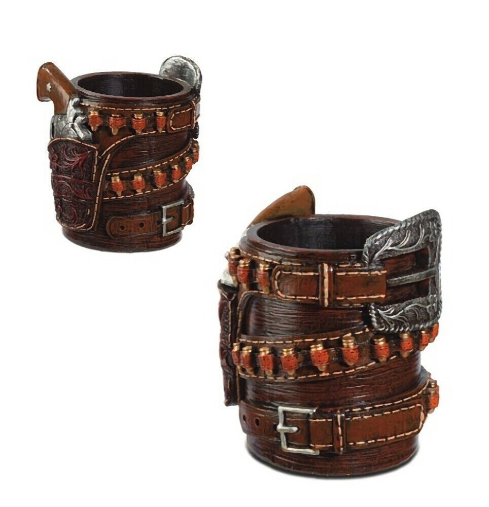 Westernlifestyle Dekofigur Westernholster mit Colt Stiftehalter Köcher Westerndekoration