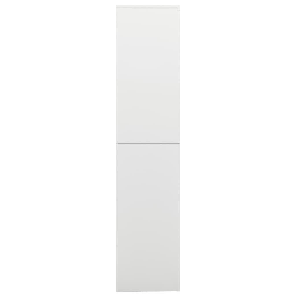 Stahl cm Schließfachschrank 90x40x180 furnicato Weiß (1-St) Aktenschrank