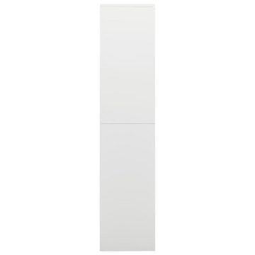 furnicato Aktenschrank Schließfachschrank Weiß 90x40x180 cm Stahl (1-St)