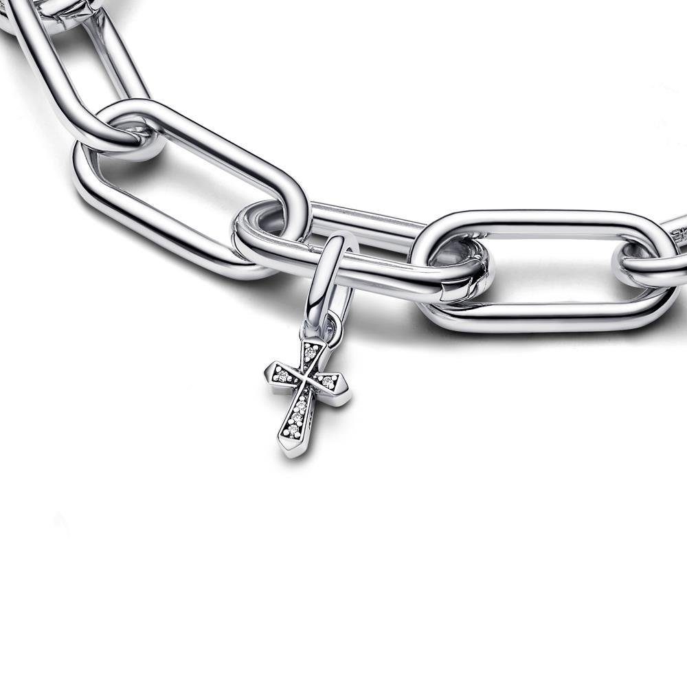 Pandora Charm-Einhänger PANDORA Mini Charm Anhänger Funkelndes Kreuz aus 925er Silber