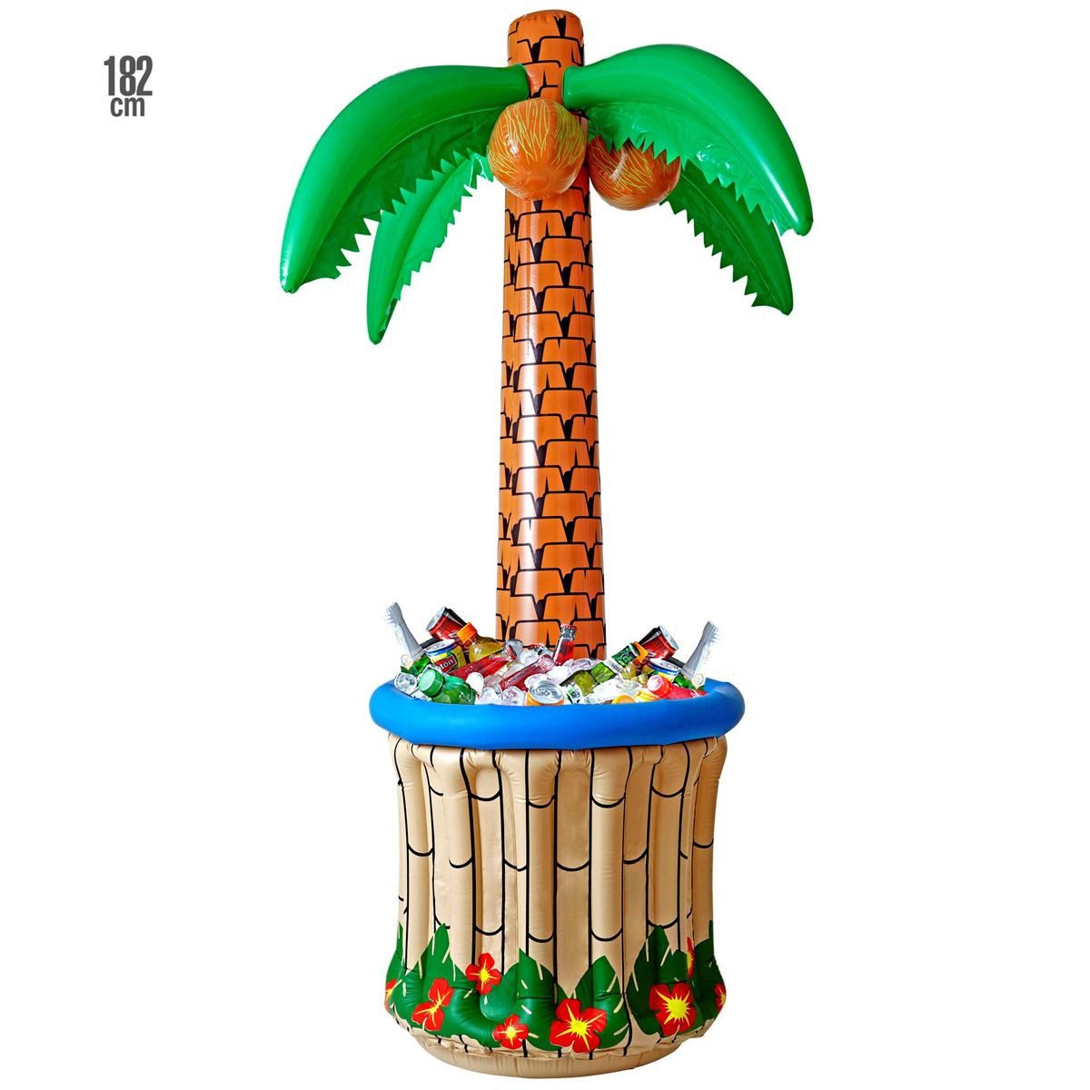 Widmann S.r.l. Aufblasbares Partyzubehör WIDMANN aufblasbare Palme Getränkekühler 182cm