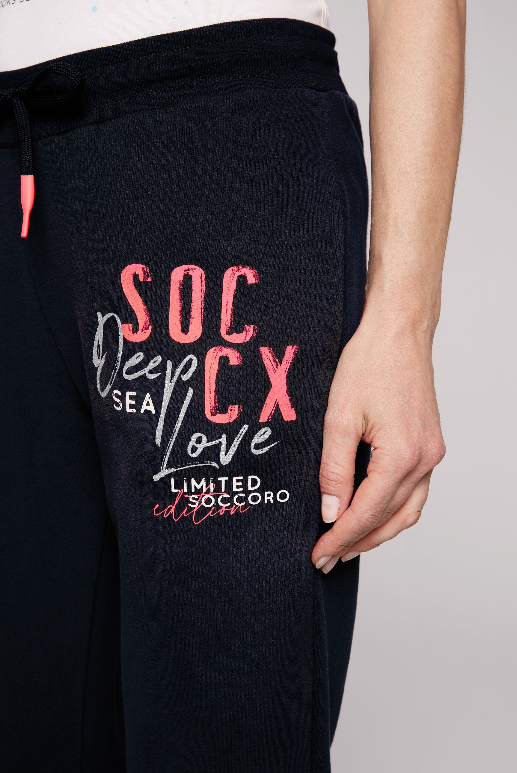 SOCCX Sporthose mit Kordel Elastikbund und