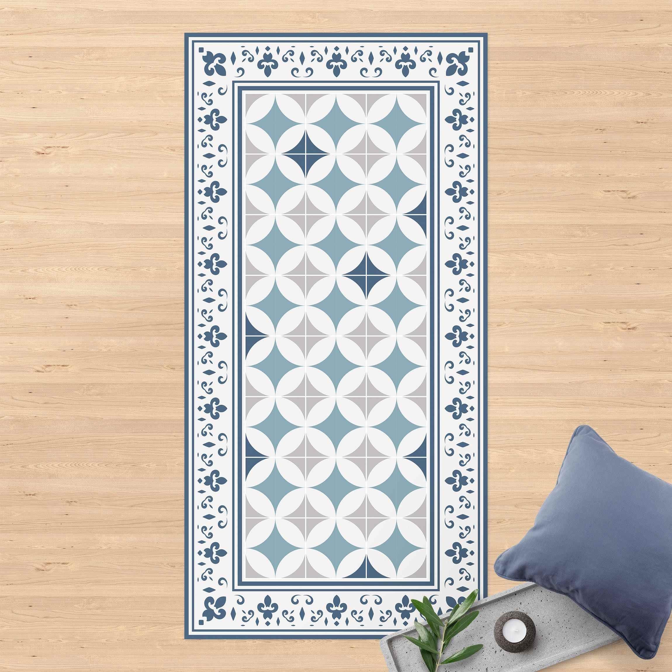 Bilderdepot24 Teppich Teppich Vinyl Flur Küche Fliesen Muster funktional la günstig online kaufen