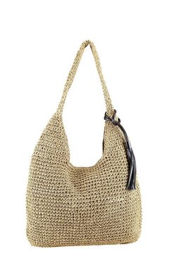 COLLEZIONE ALESSANDRO Schultertasche Boho, aus Stroh gearbeitet