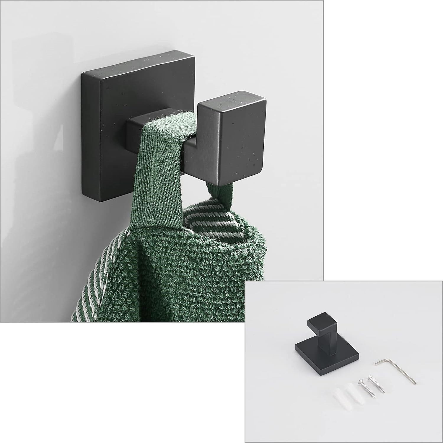 Doppelhandtuchhalter Handtuchhalter 3er Set Handtuchhaken Toilettenpapierha günstig online kaufen