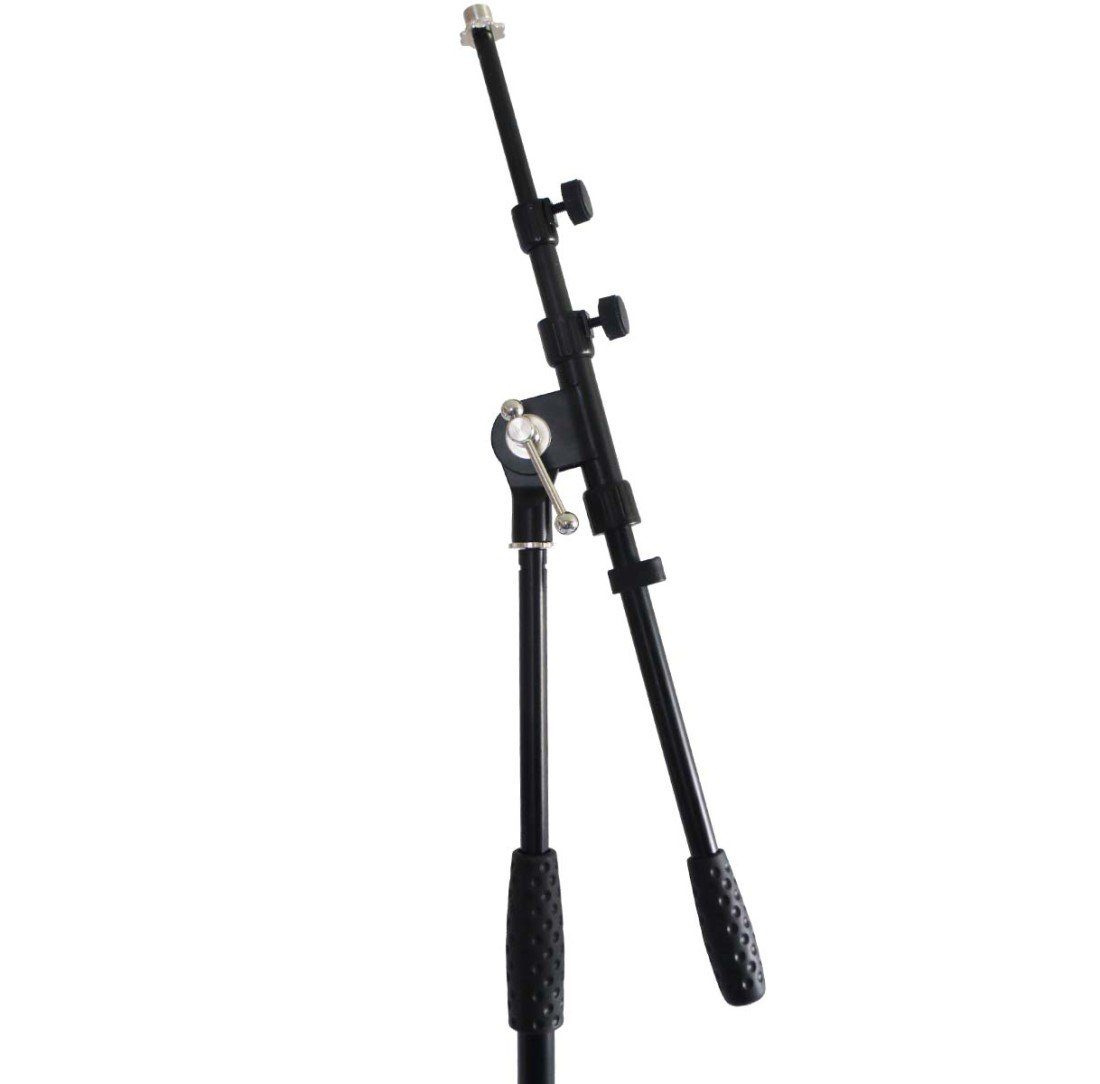 keepdrum Mikrofonständer keepdrum 3x Mikrofonständer mit Galgen, (3 Stück), Mikrofonständer mit Dreibeinigem Fuß und Galgenausleger