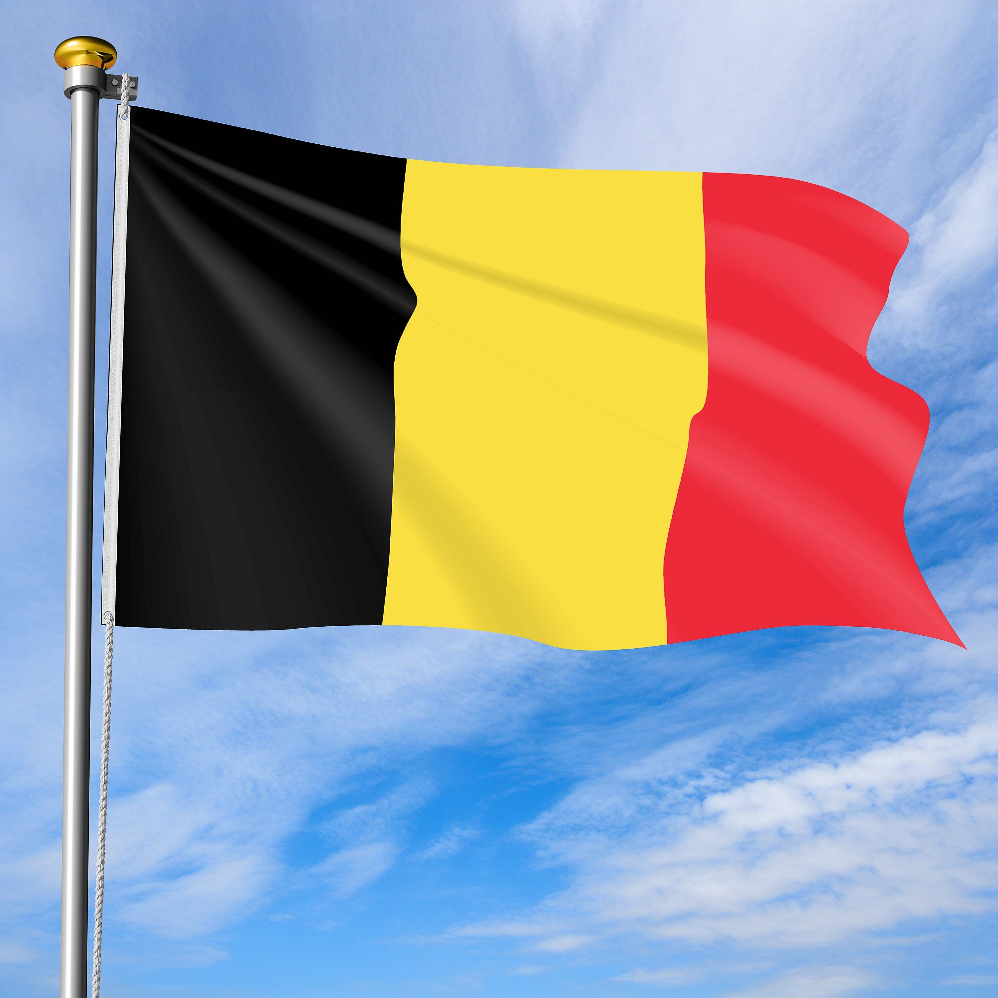 Taffstyle Flagge Fahne Fanartikel Land 2 Metallösen Hissflagge 90cm x 60cm Belgien, EM WM Länderflagge Flagge Handball Eishockey Basketball Fussball