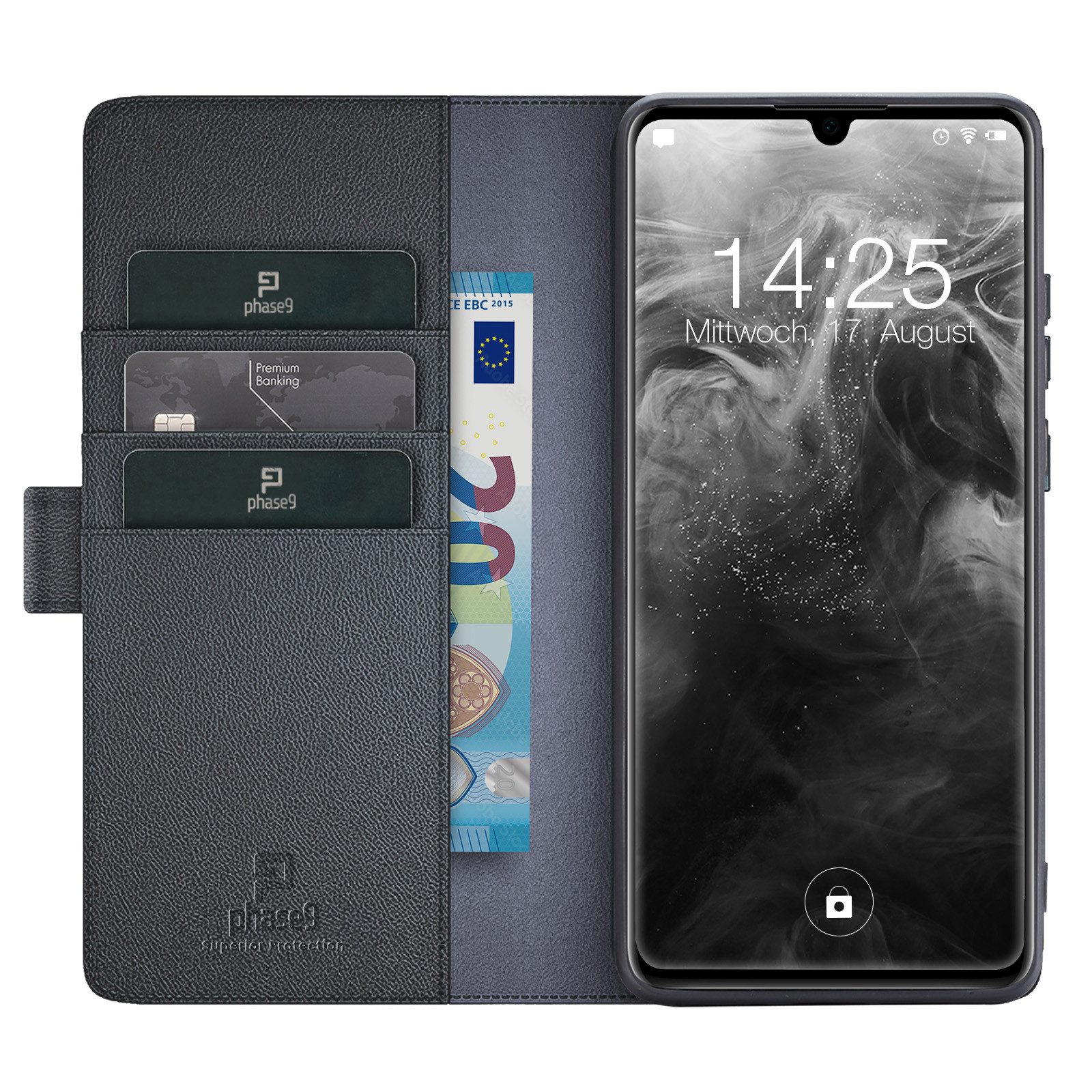 Tec-Expert Handyhülle Echtleder Hülle für Samsung Galaxy A05s 6.7 Zoll, 6.7", Cover Klapphülle Case mit Kartenfächern und Geldfach aufstellbar