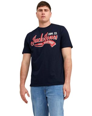 Jack & Jones Plus Print-Shirt (2er-Pack) Big Size Oversize T-Shirt im Doppelpack