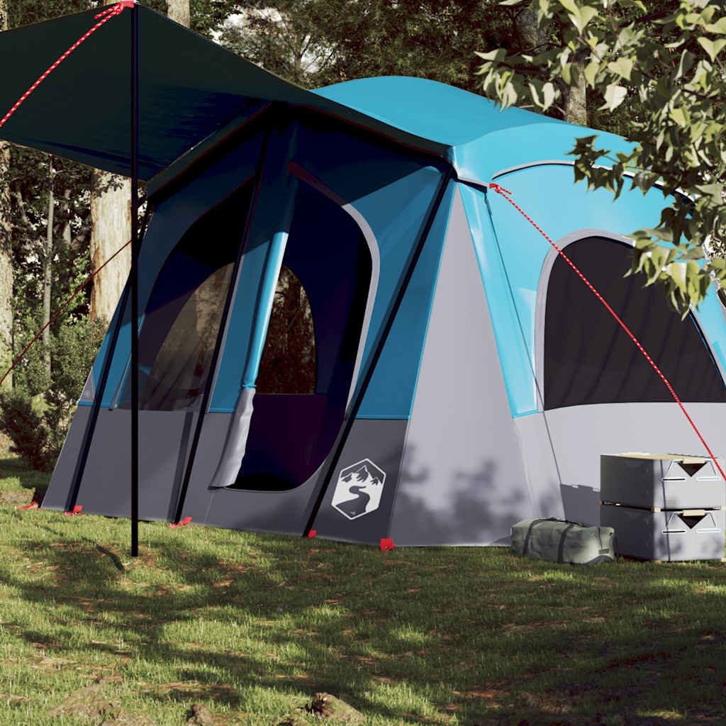 Faltzelt Campingzelt Kabine 340x297x210/215 cm Blau