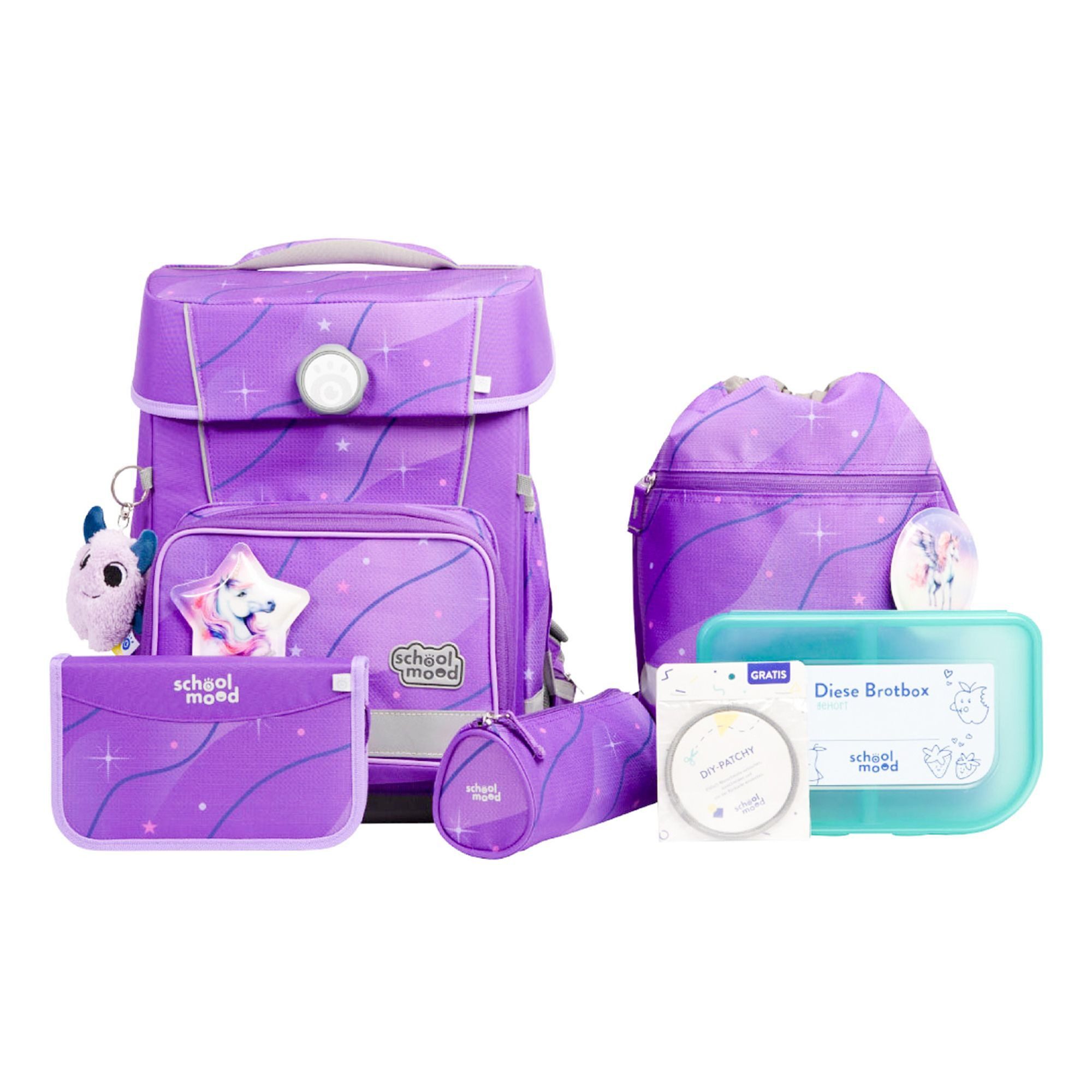 SCHOOL-MOOD® Schulranzen Champion Pro (7-tlg), PET