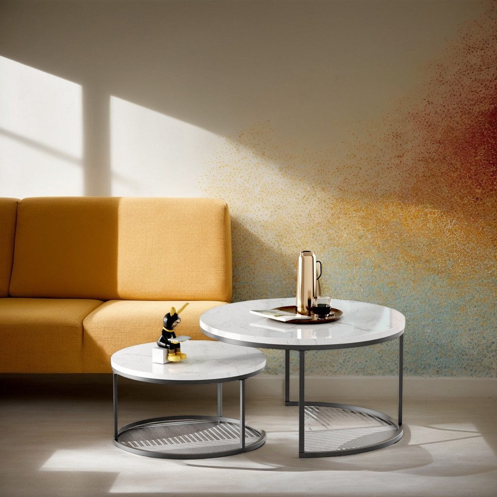 REDOM Couchtisch 2-teiliges Couchtisch-Set (elegantem Design, günstig online kaufen