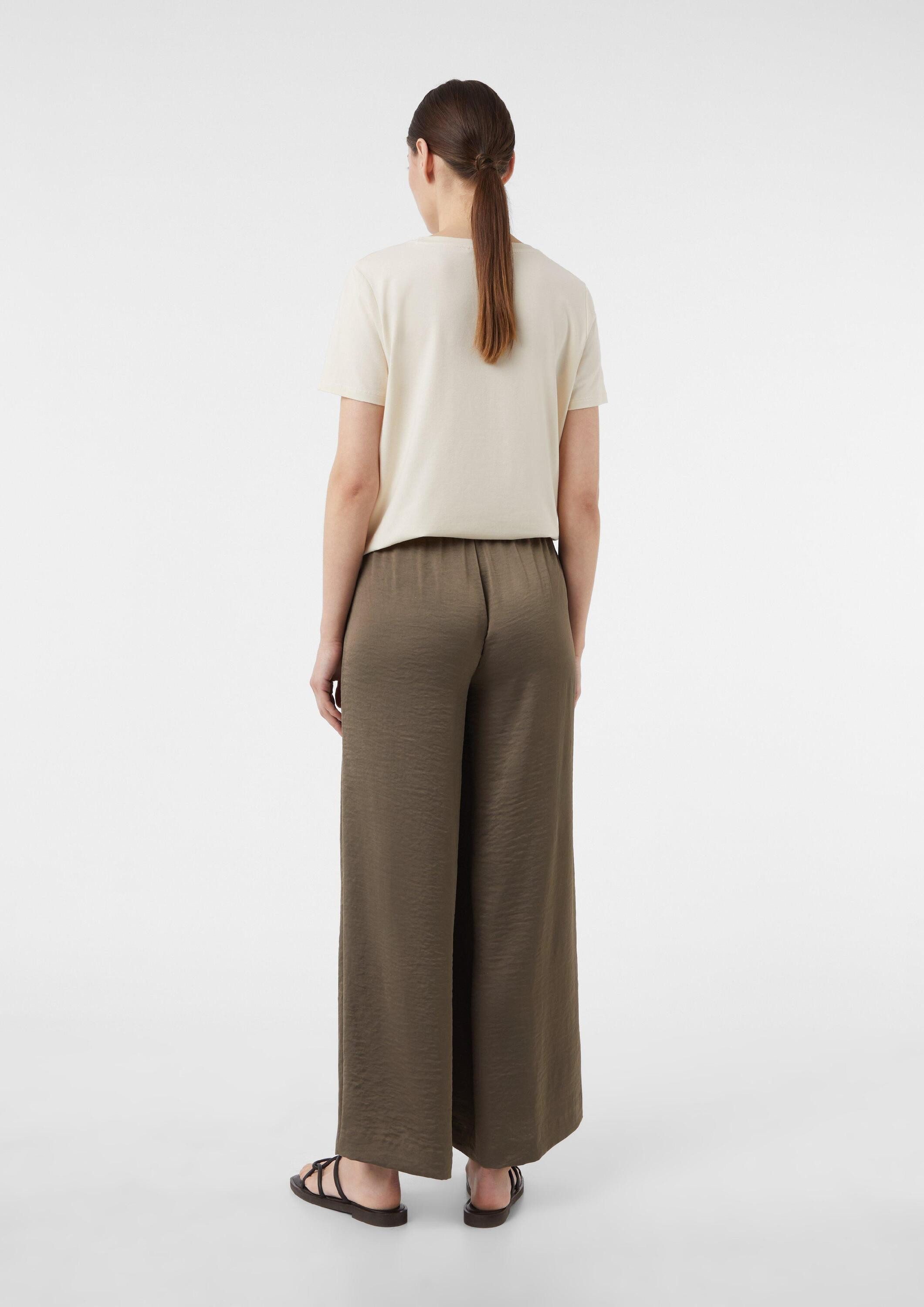 comma Kurzarmshirt T-Shirt T-Shirt mit Glitzer-Artwork