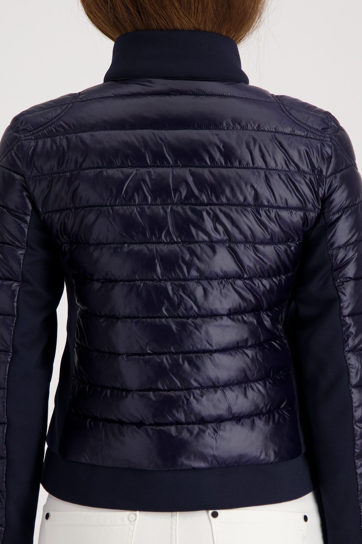 Monari Steppjacke Jacke Stepp + Neopren Neopren-Details, Regular Fit, Linker Ärmel mit Patch
