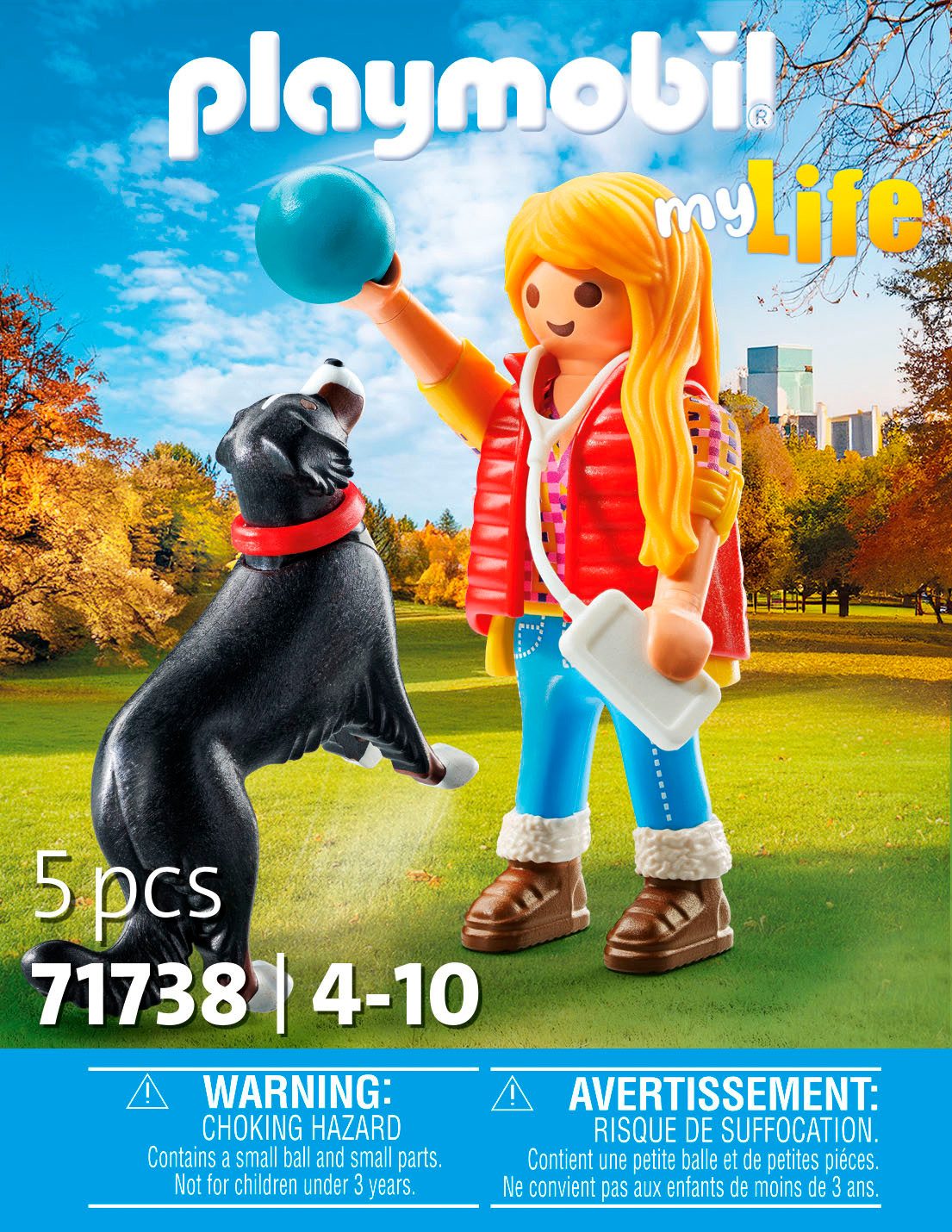 Playmobil® Frau mit Sennenhund (71738), Playmobil My Life Konstruktions-Spielset, (5 St) – Bild 3 von 4