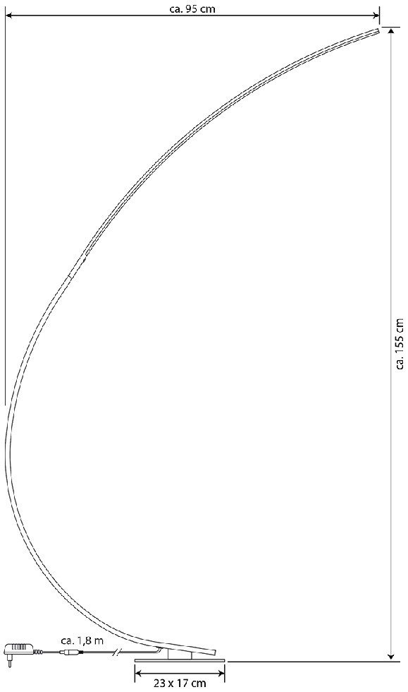 MeLiTec LED Stehlampe LED Stehleuchte ST26-1, nein, warmweiß günstig online kaufen