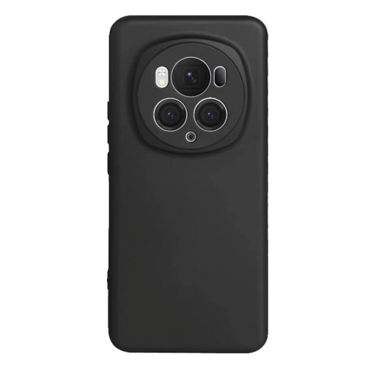 Wigento Handyhülle Für Honor Magic 6 Pro Silikon TPU Schutz Handy Hülle Cover Schwarz