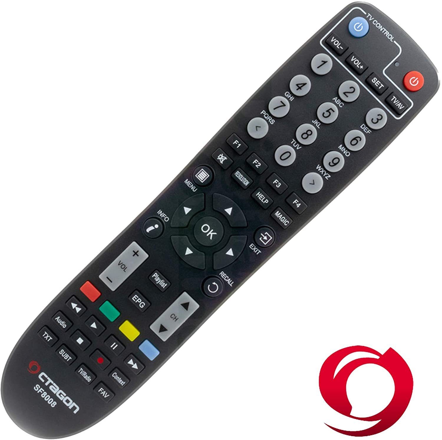 SF8008 4K OCTAGON 1TB DVB-S2X SAT-Receiver UHD Linux Combo Receiver E2 + DVB-C/T2 HDD &